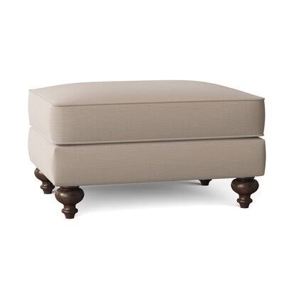 Birch Lane Durham 37x22 Rectangle Standard Ottoman Body Fabric: Sunbrella Canvas Flax