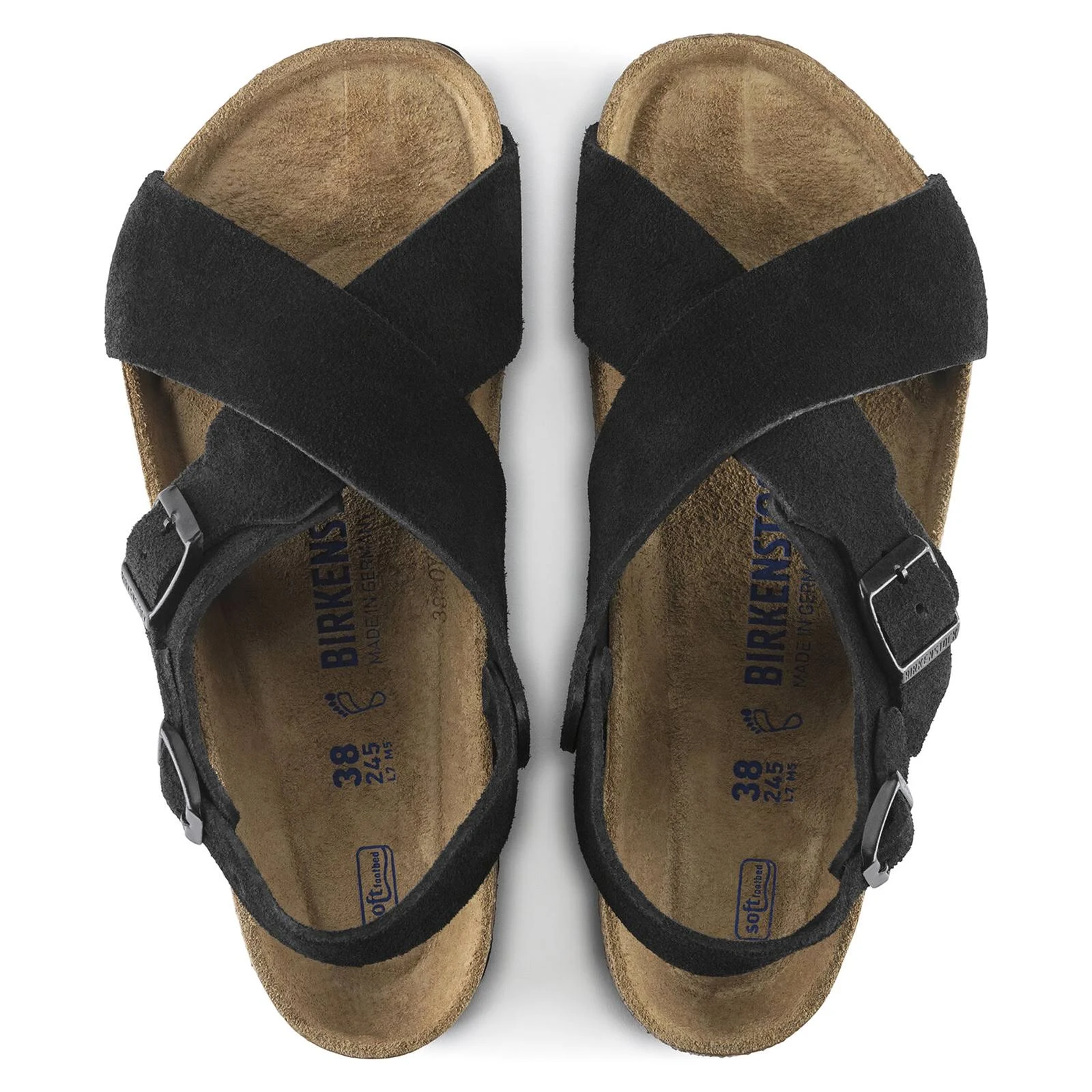 Birkenstock Womens Tulum SFB Black Sandals Size 40