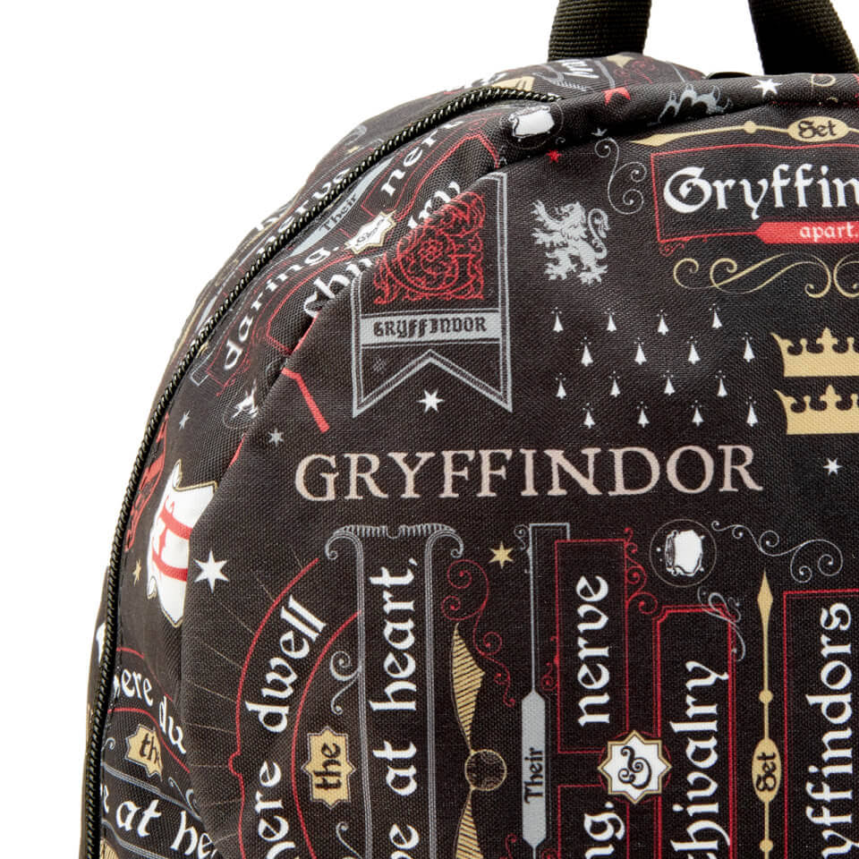 Harry Potter Backpack Icon Print Gryffindor
