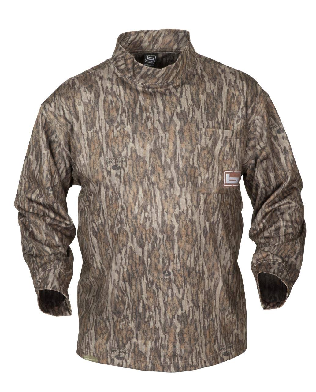 Banded Tec Fleece Mock Neck Shirt - Bottomland Large