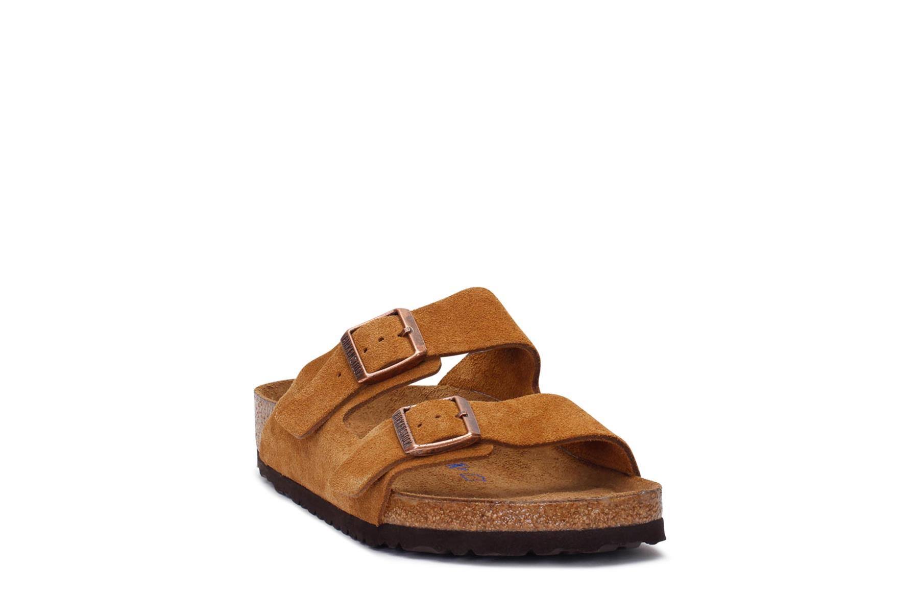 Birkenstock Arizona Suede with Soft Footbed, Adult Unisex, US Women 10, Men 8-8.5