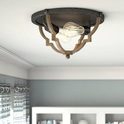 Bennington 2 -Light 13.5x22 Caged Dome Flush Mount