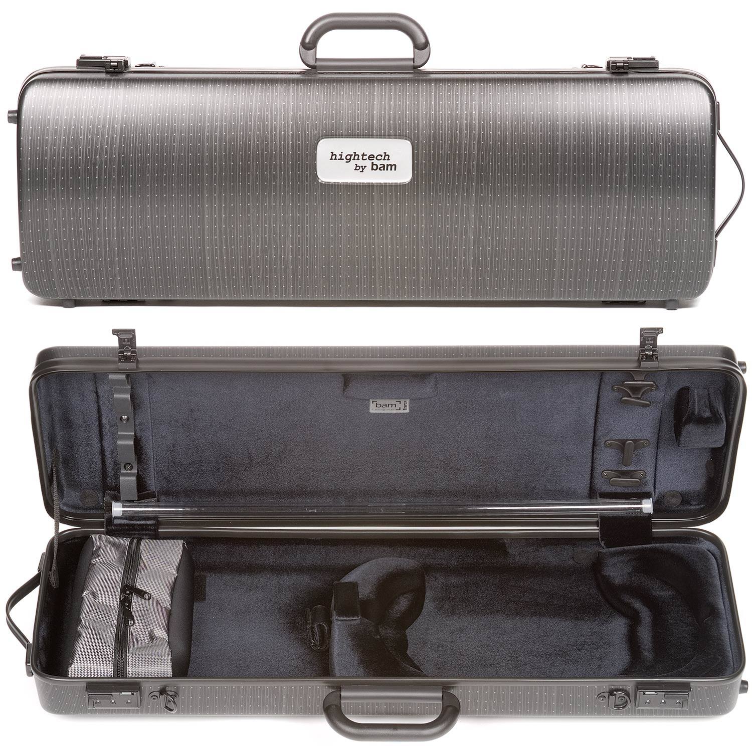 BAM Hightech Oblong Violin Case Lazure Black