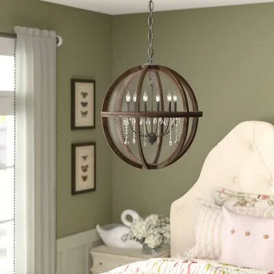 Birch Lane Heritage Filipe 3 - Light Candle Style Globe Chandelier Size: 21x22 H x 18x22 W x 18x22 D