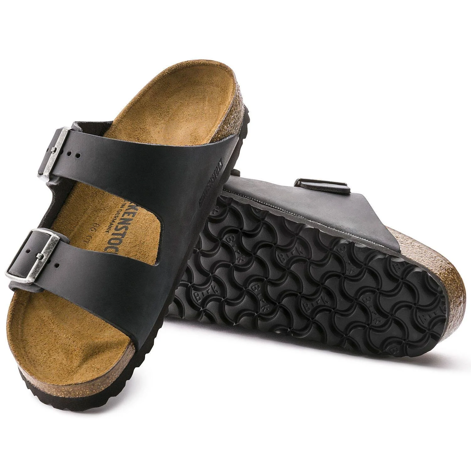 Birkenstock Arizona (40 Narrow Black Oiled Leather)