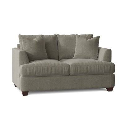 Kenna 63x22 Recessed Arm Loveseat Birch LANE? Body Fabric: Turbo Ash