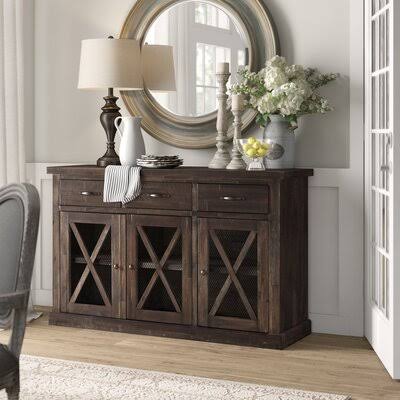 Fahey Solid Acacia Wood Sideboard