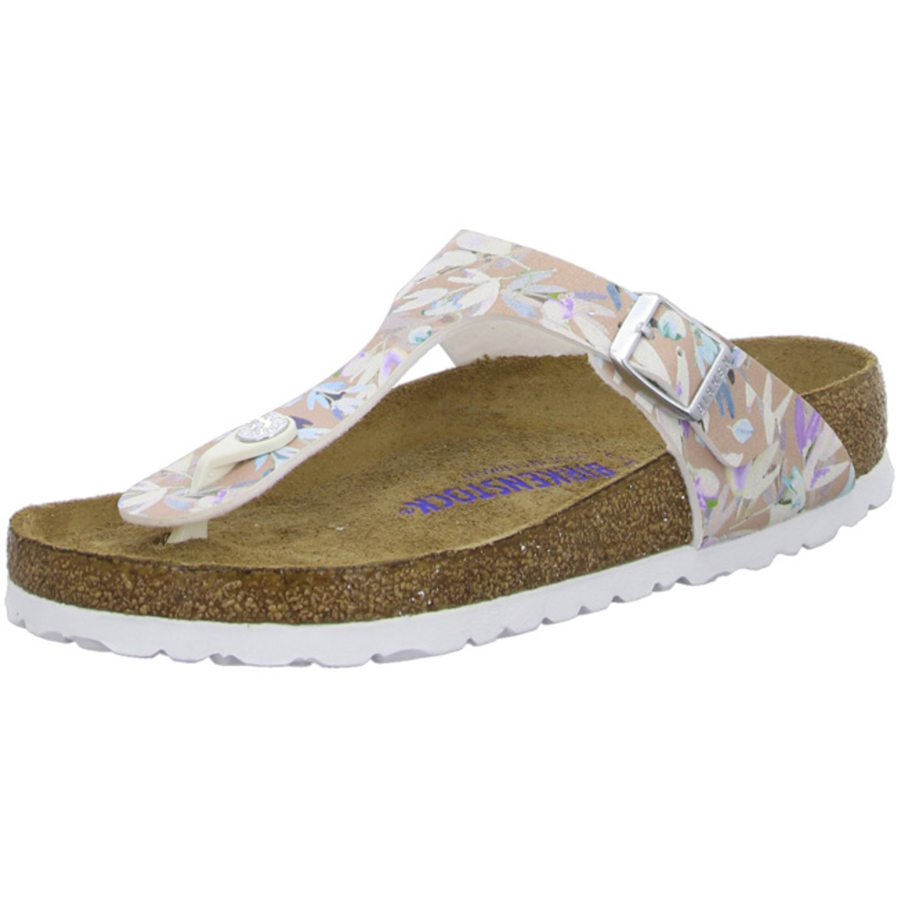 Birkenstock Gizeh Birko-Flor Floral Fades Crystal Rose Thong Sandals