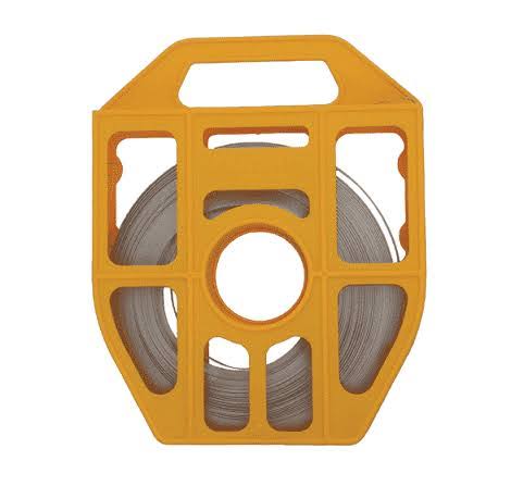 Band-It C203Y9 Band, 201/301SS 3/8x22 x 0.025x22 100& Yellow Tote, Steel