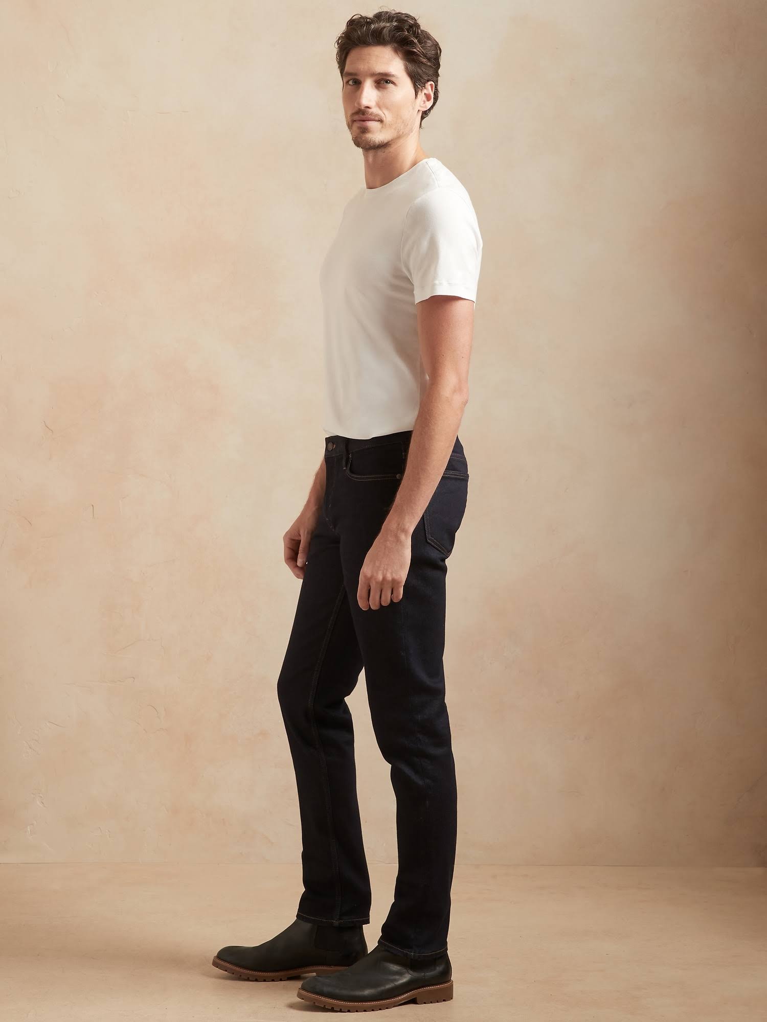 Banana Republic Men's Slim Legacy Jean Rinse Dark Wash Tall Size 38W 36L
