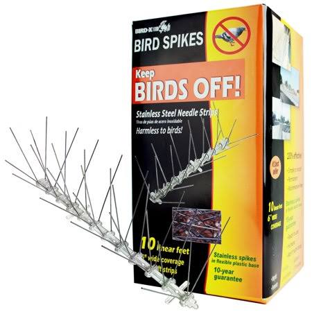 Bird-X Stainless Steel Bird Spikes Kit, Covers 10 Feet, Best-Selling Stainless Steel Spikes Provide 10 Feet of Coverage by BirdX