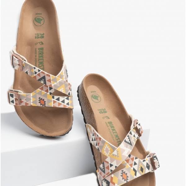 Birkenstock Women's Yao Balance Birko-Flor Sandals Ethno Mocha 7.5