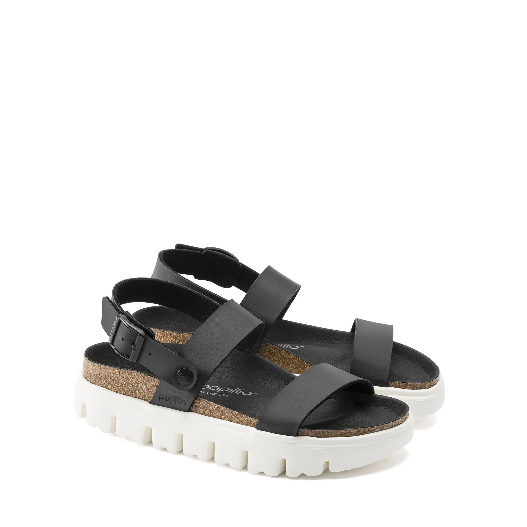 Birkenstock Women's Cameron Birko-Flor Chunky Damasko Sandals Black N 36
