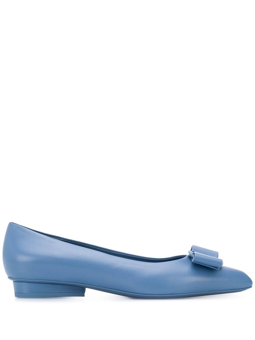 Salvatore Ferragamo Viva Bow Ballet Flat Chambray