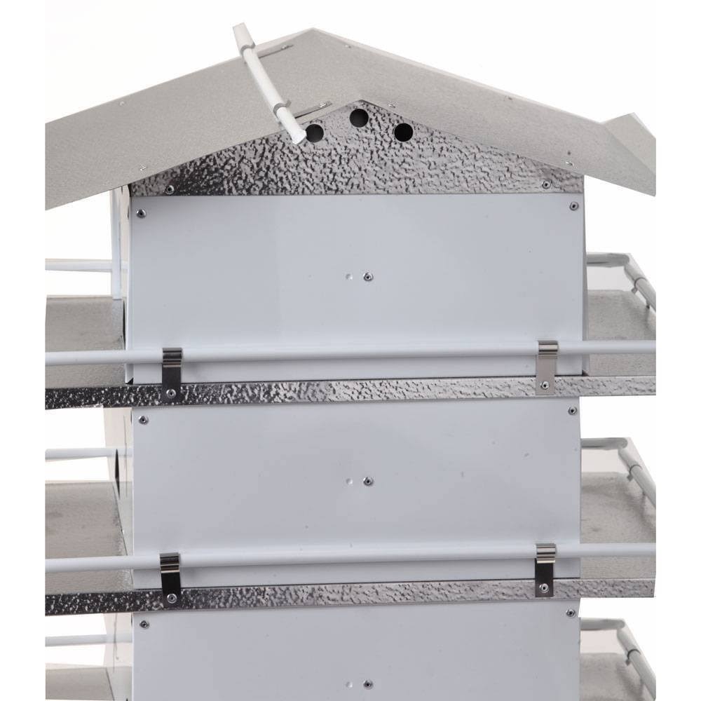 Birds Choice PMSR16 Starling Resistant Purple Martin House 4 Floor & 12 Room