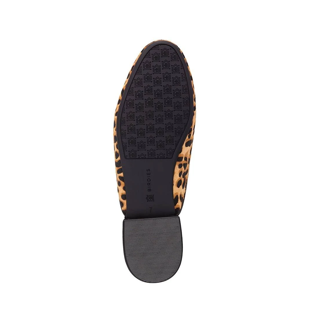 Birdies The Phoebe - Cheetah Print Slides, Size 5.5, Calf Hair