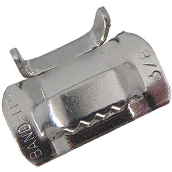 Band It Type 316 Ear-Lokt Buckles, 3/8 in, Stainless Steel 316, 100 per Package