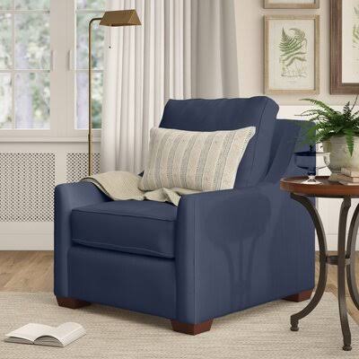L? A 33x22 Wide Armchair Body Fabric: Sunbrella Spectrum Indigo
