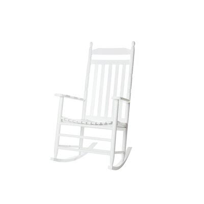 Ermera Rocking Chair Color: White