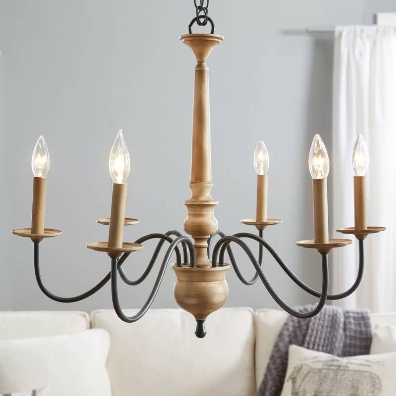 Helen 6 - Light Candle Style Classic / Traditional Chandelier