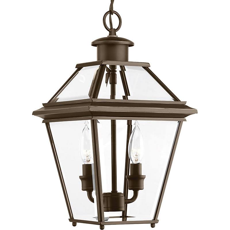 Koval 2 -Bulb 15.75x22 H Outdoor Hanging Lantern Finish: Antique Bronze