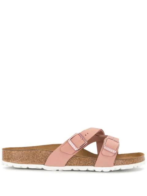 Birkenstock Yao Cross-Strap Sandals Pink