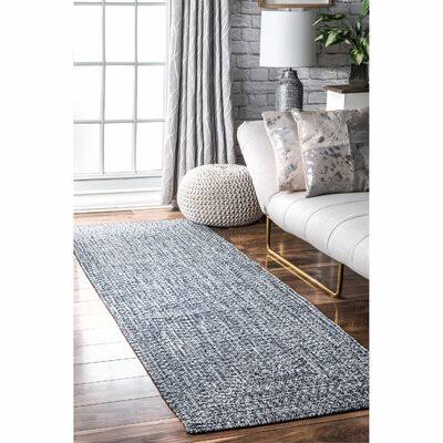 Handmade Braided Blue/White Area Rug Rug Size: Runner 2&6x22 x 10&
