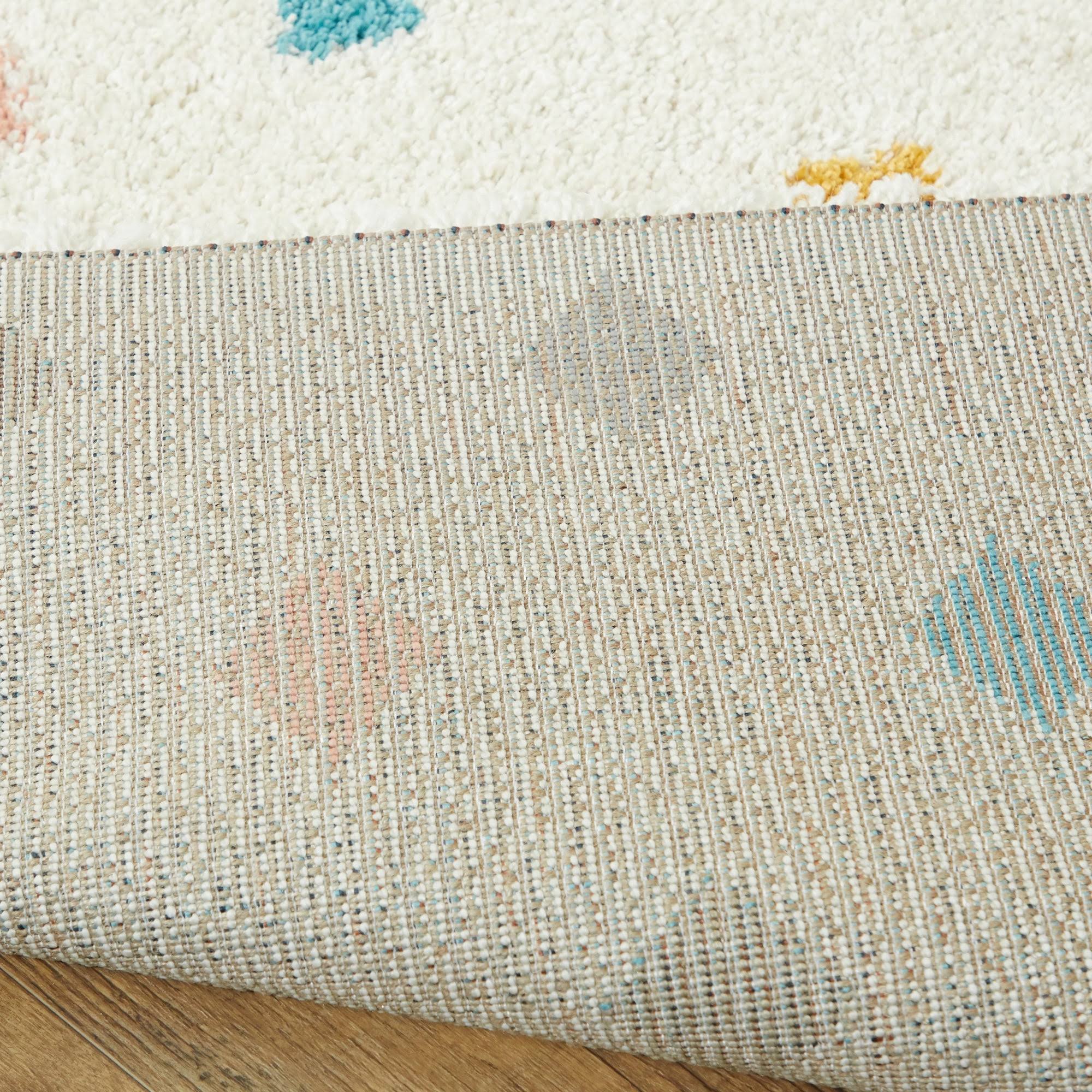 Carson Carrington Ishult Diamond Shag Area Rug - 2&7x22 x 7& Runner - White