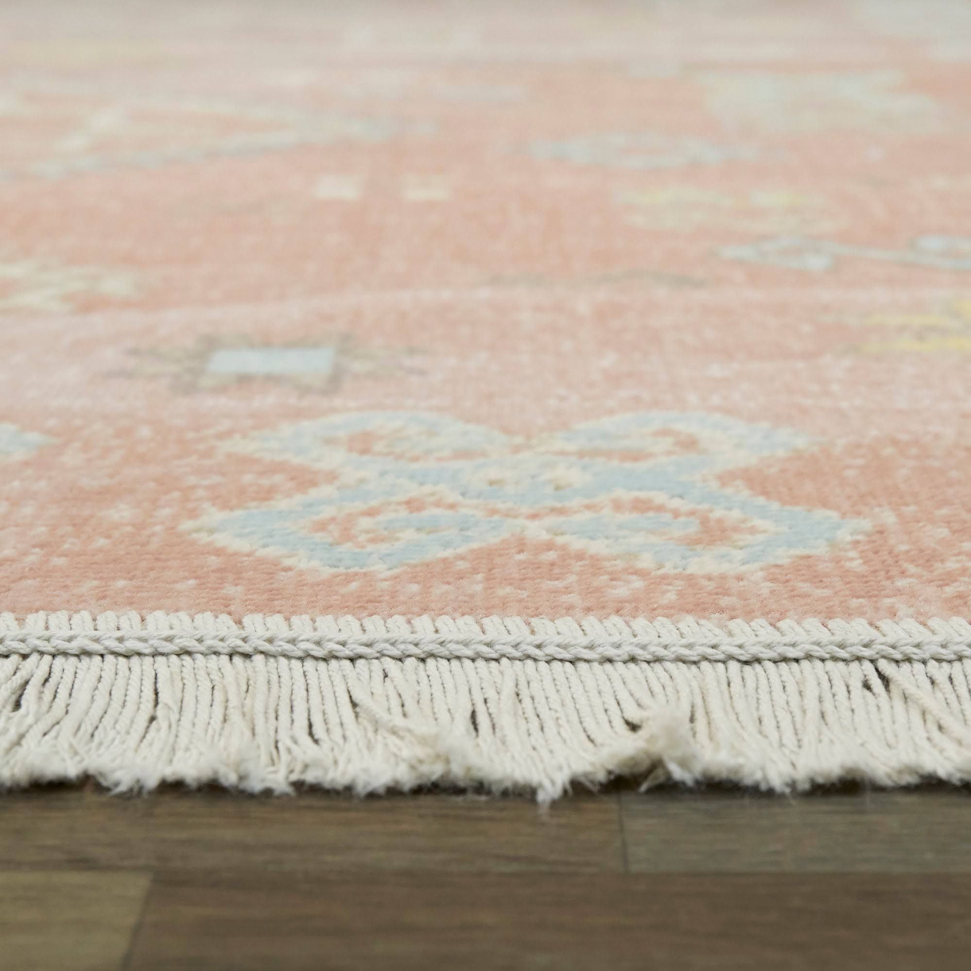 Thomas Boho Tribal Area Rug - 7&10x22 x 10& - Pink