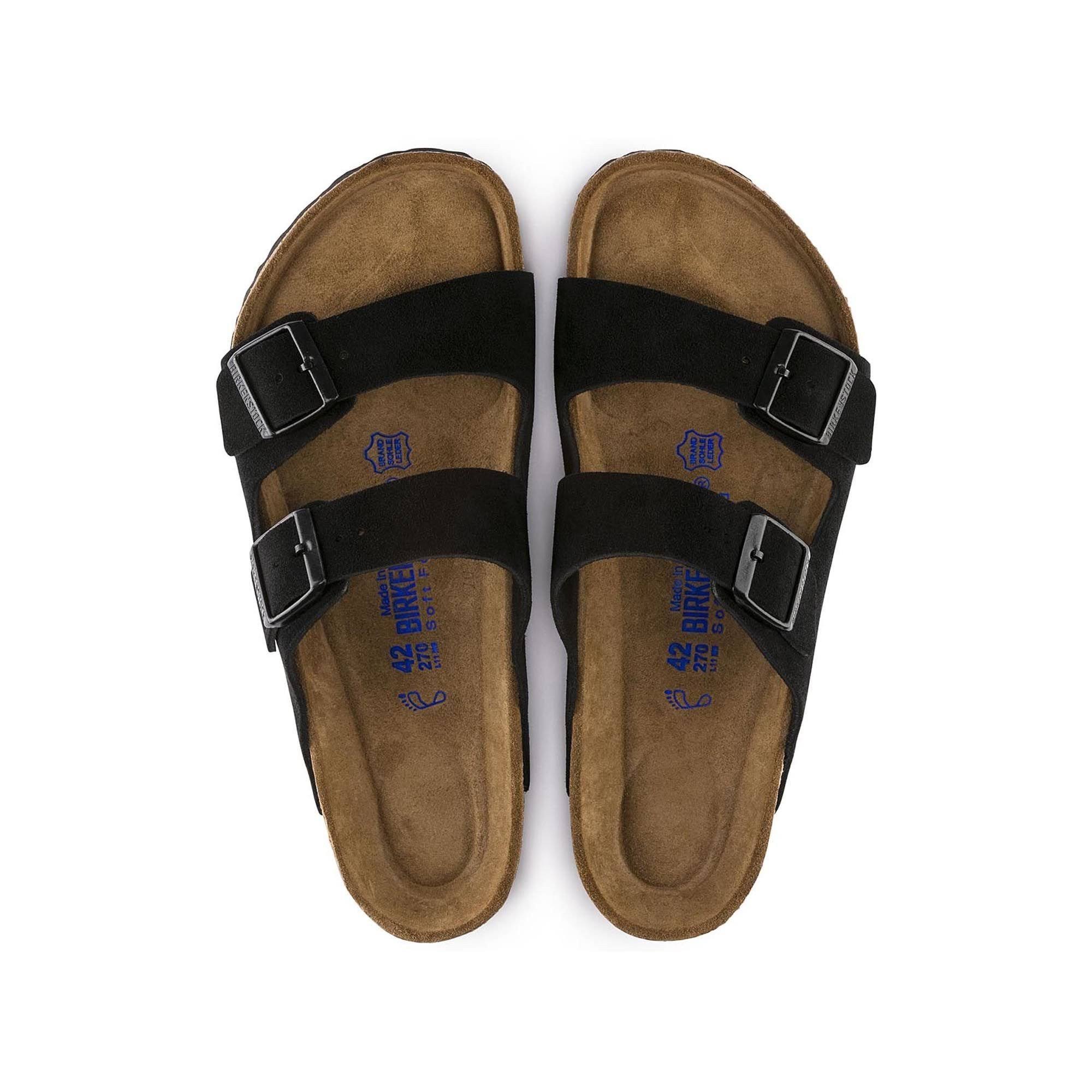Birkenstock Arizona Soft Footbed - Suede Black / 39 / Narrow