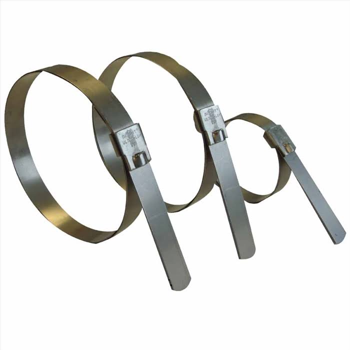 Band It Ultra-Lok Preformed CLAMP, 2 3/4x22 Hose ID, 3/4x22W, Stainless