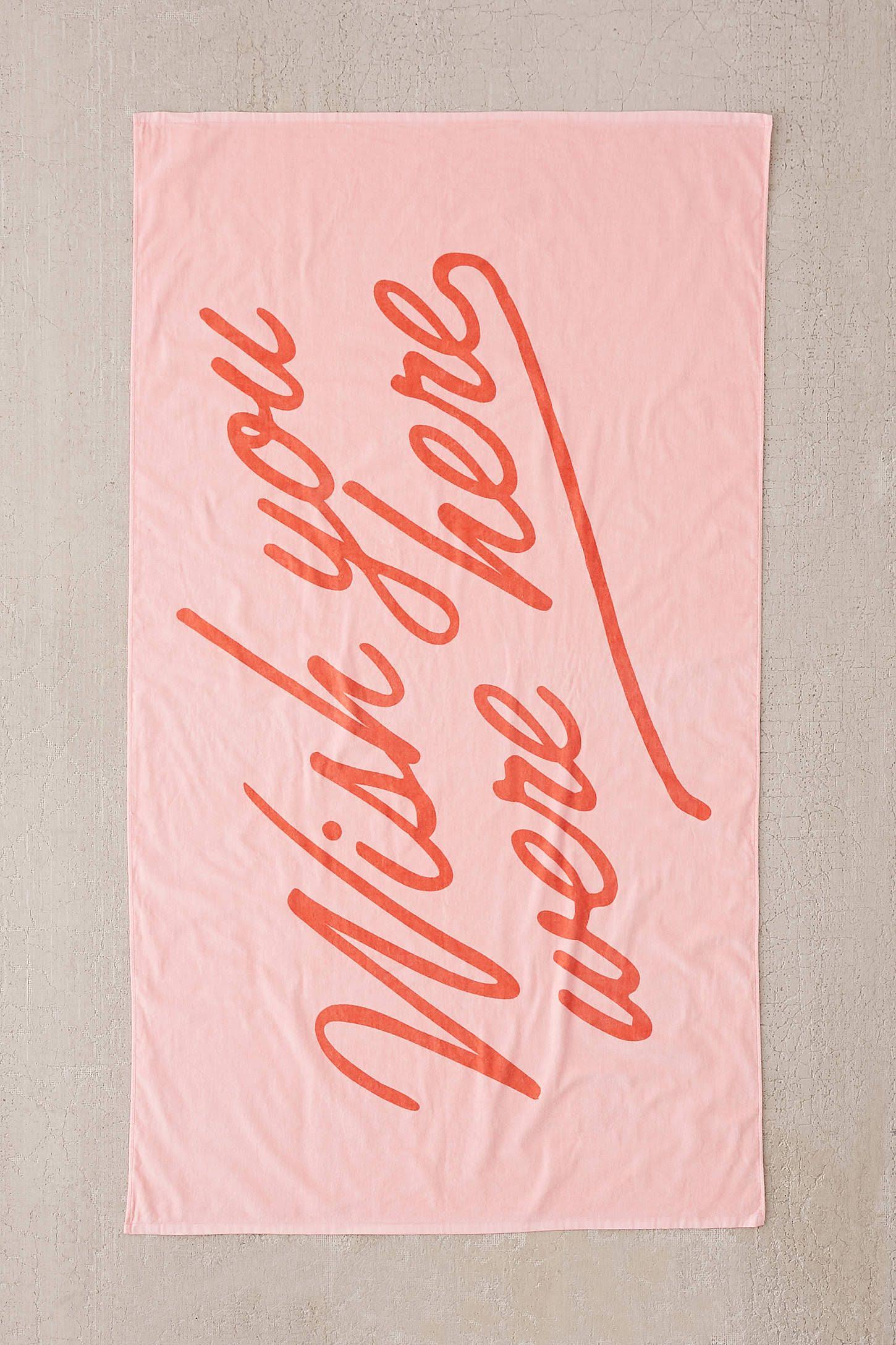 Ban.Do Beach, Please! Giant Towel (Wish You Were Here)