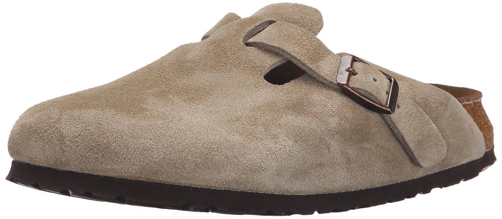 Birkenstock Boston Soft Footbed - Suede Taupe / 43 / Narrow