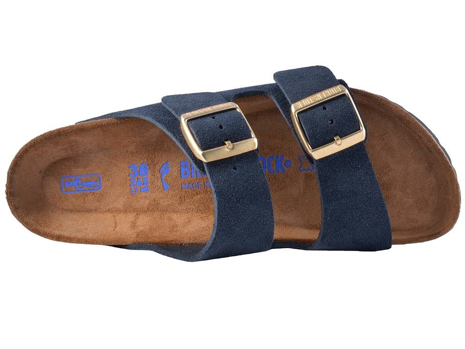 Birkenstock Arizona Soft Footbed, Navy Suede Size: 36 N
