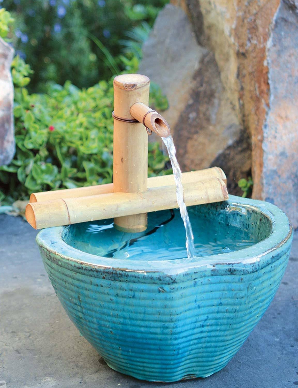 Bamboo Accents 7-In. Adjustable Spout and Pump Fountain Kit