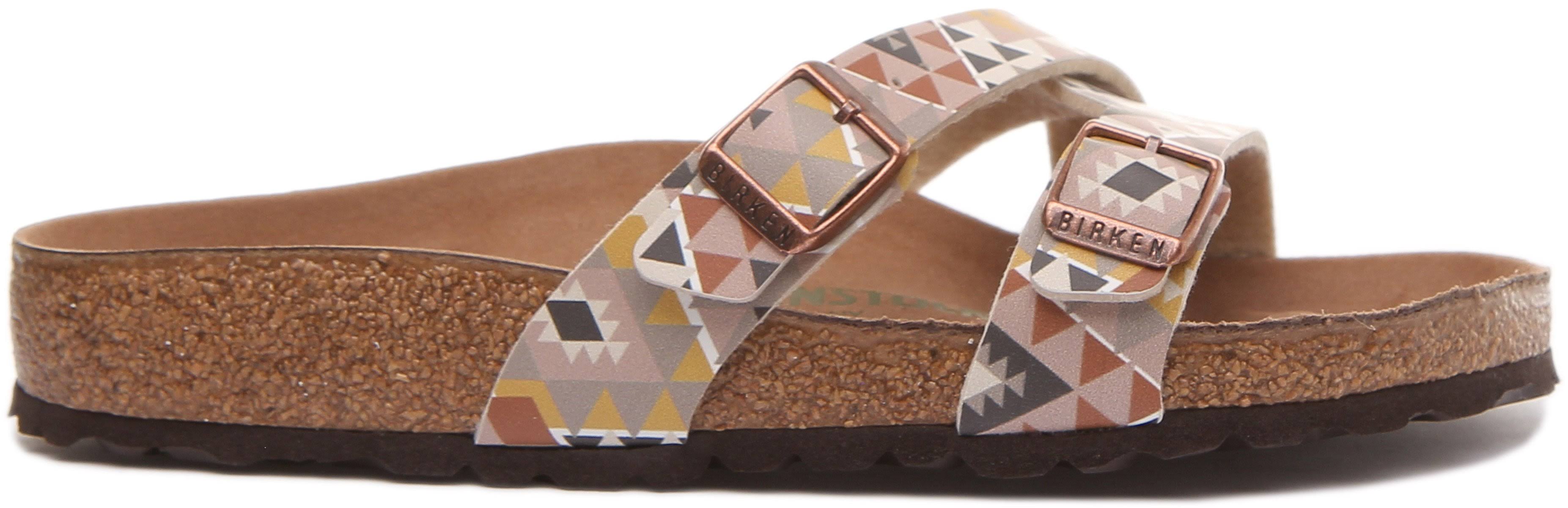 Birkenstock Women's Yao Balance Birko-Flor Sandals Ethno Mocha 3.5