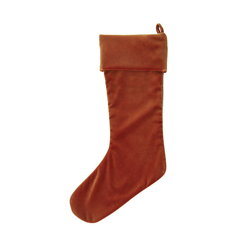 Signature Velvet Stocking Terracotta - Ballard Designs