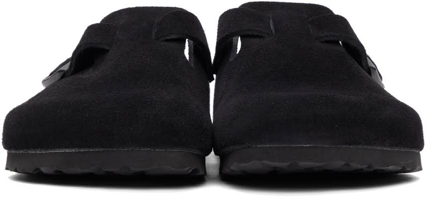 Birkenstock Boston SFB Black Suede
