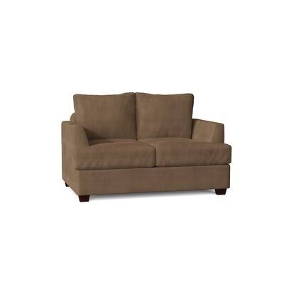 63x22 Pillow Top Arm Loveseat Birch Lane Body Fabric: Tina Coffee