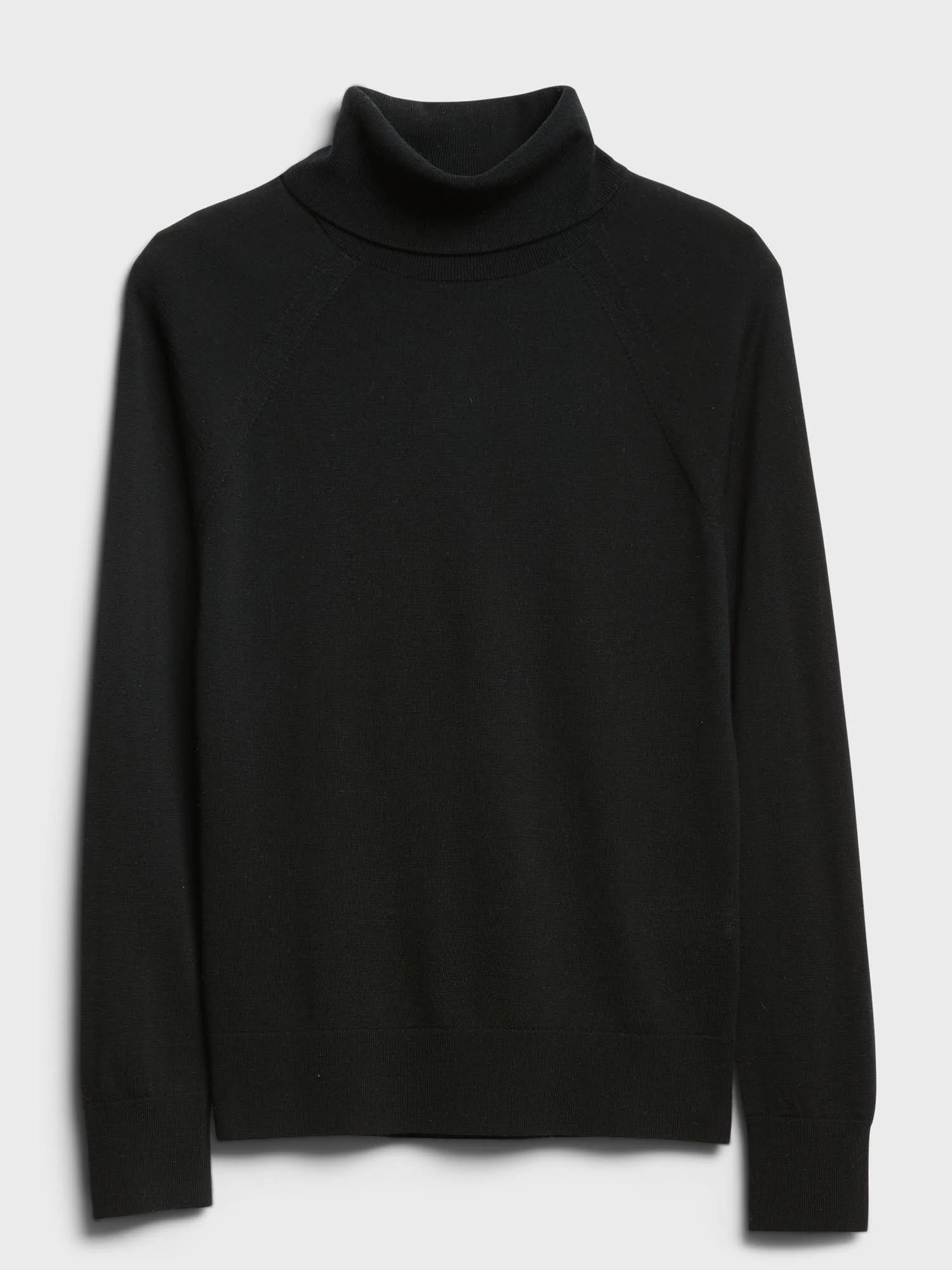 Banana Republic Women's Merino Turtleneck Sweater in Responsible Wool Black Size Xxs