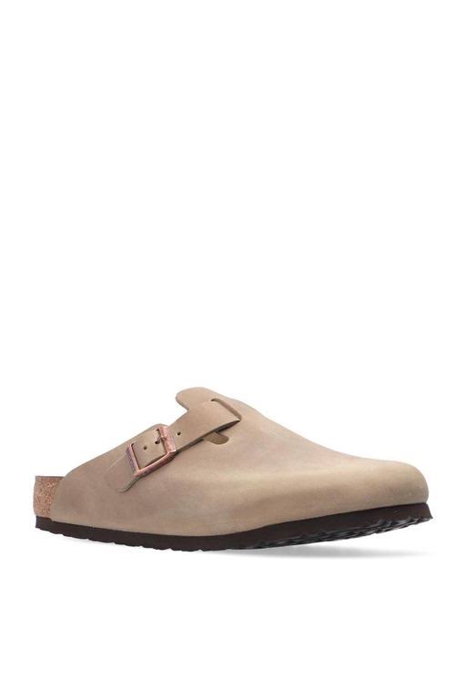 Birkenstock Boston Oiled Leather Tobacco Brown Clogs