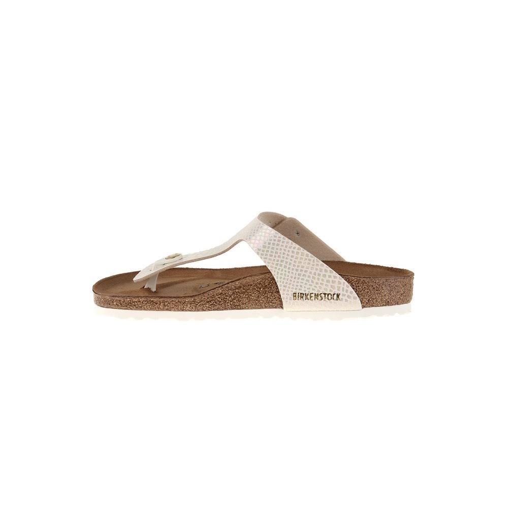 Birkenstock Gizeh 847431 Ladies Birko-Flor Snake Cream: Size 40