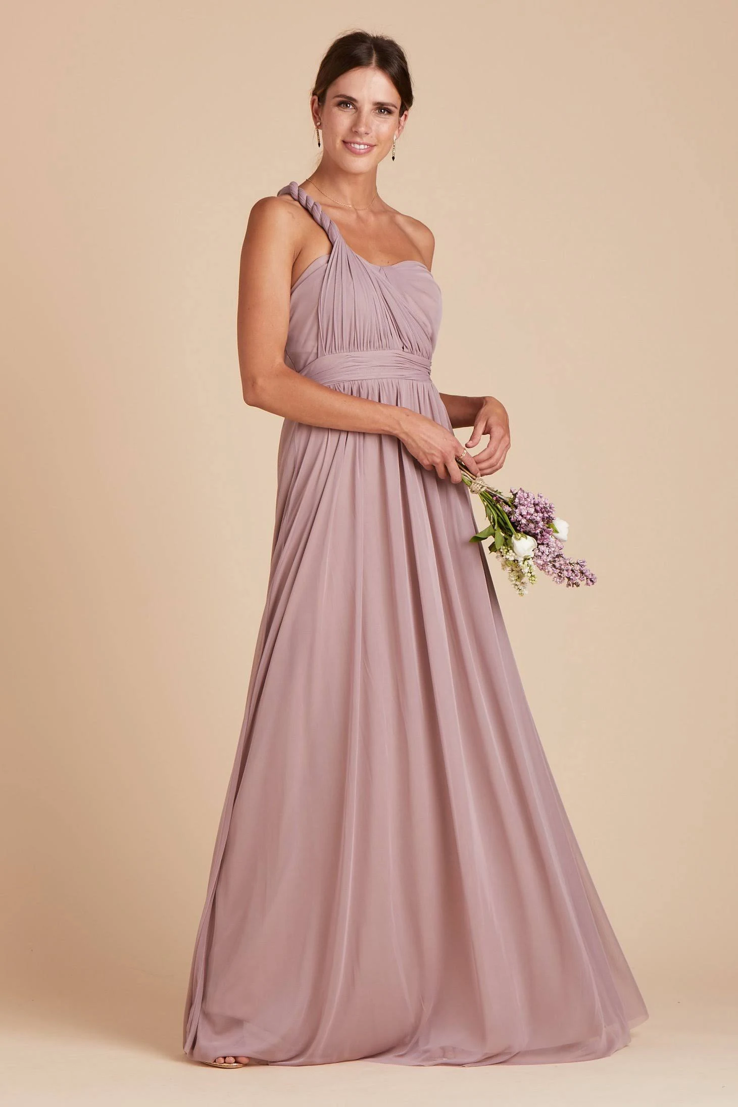 Birdy Grey Chicky Convertible Bridesmaid Dress in Mauve L / Mauve