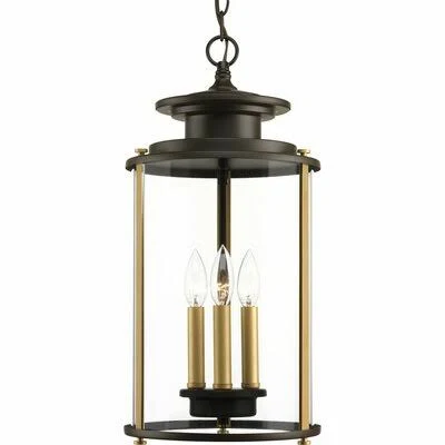 Evgenia 3 -Bulb 20.25x22 H Outdoor Hanging Lantern 17 Stories Fixture Finish: Antique Bronze