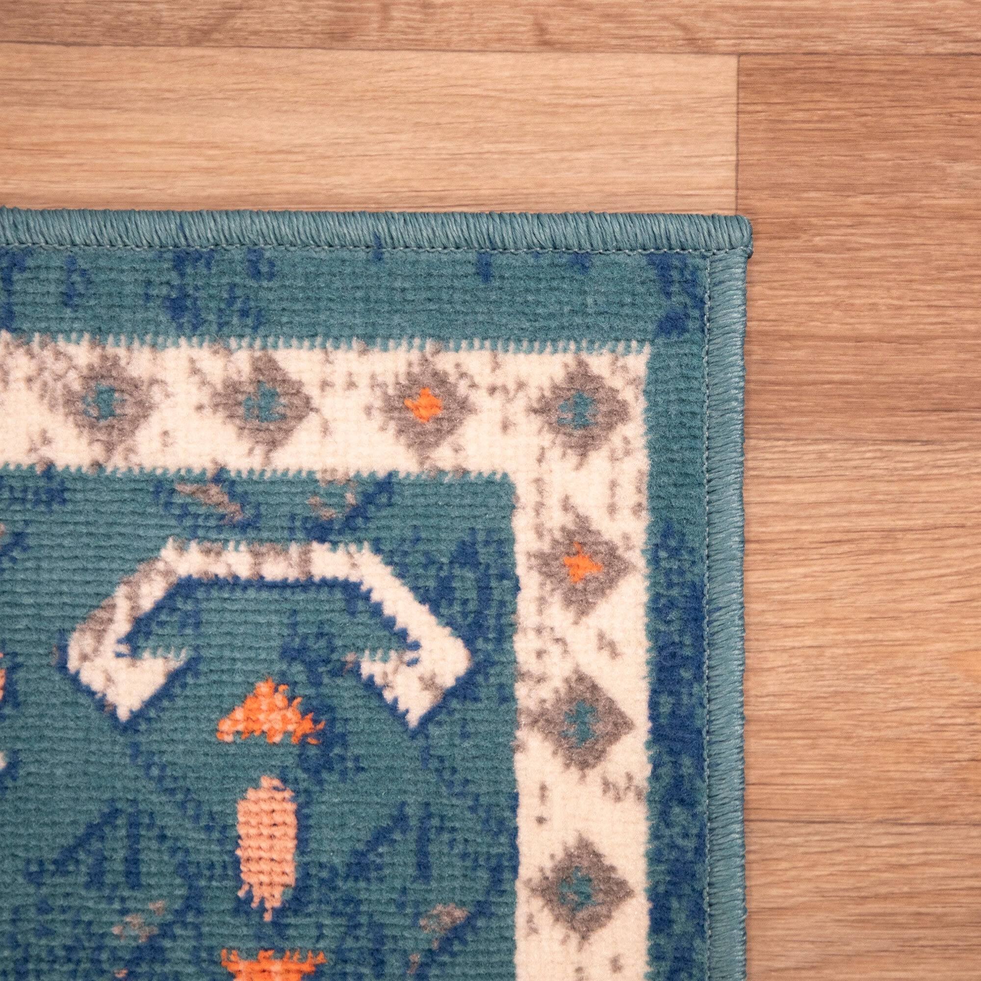 BALTA Semih Blue/Yellow 5 ft. x 7 ft. Oriental Area Rug