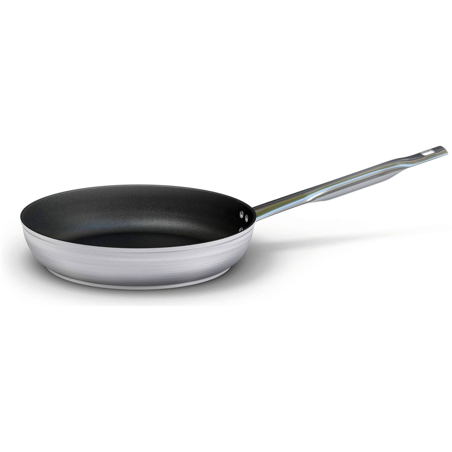 Ballarini 5000.24 Professionale 9.5 inch Open Heavy-Gauge Aluminum Non-Stick Fry Pan, Silver