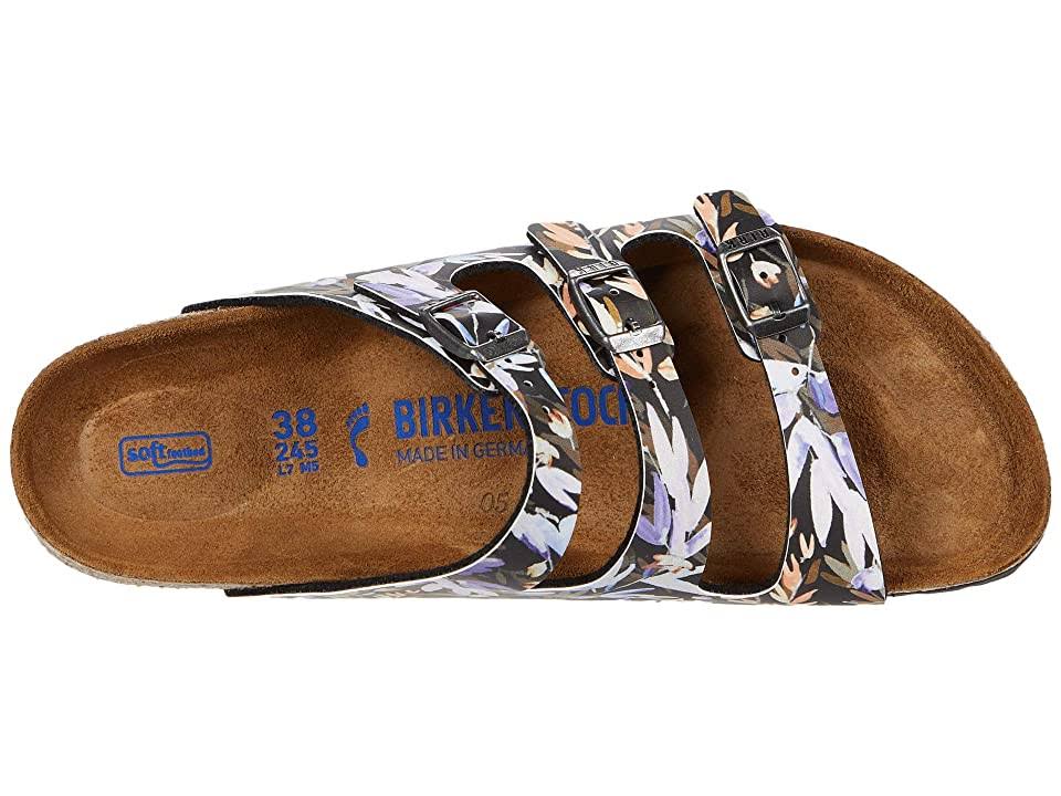 Birkenstock Florida Fresh Soft Footbed 38.0 , Floral Fades Black (Women's)