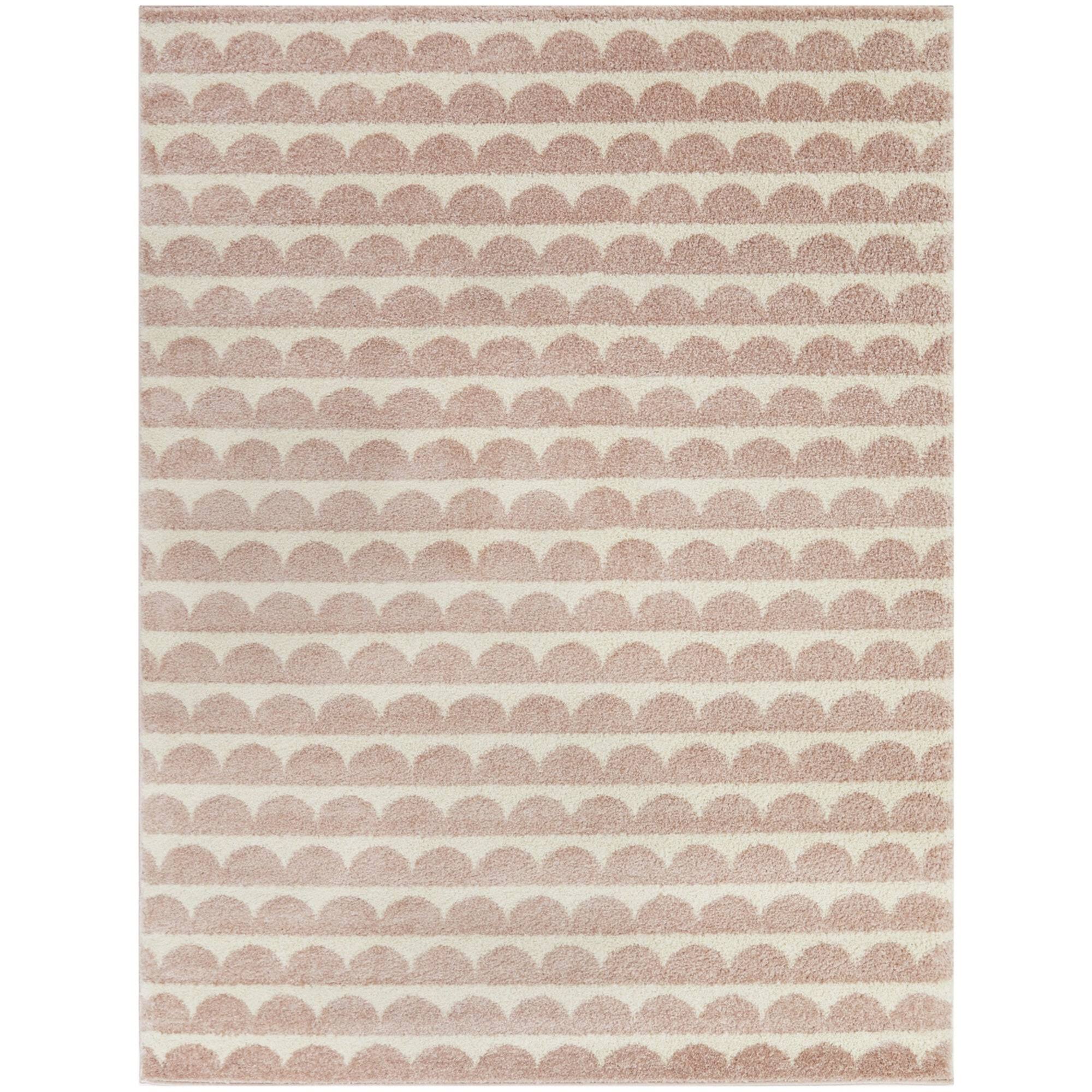 Palmer Modern Scale Area Rug - Rectangle 5&3x22 x 7& - Pink