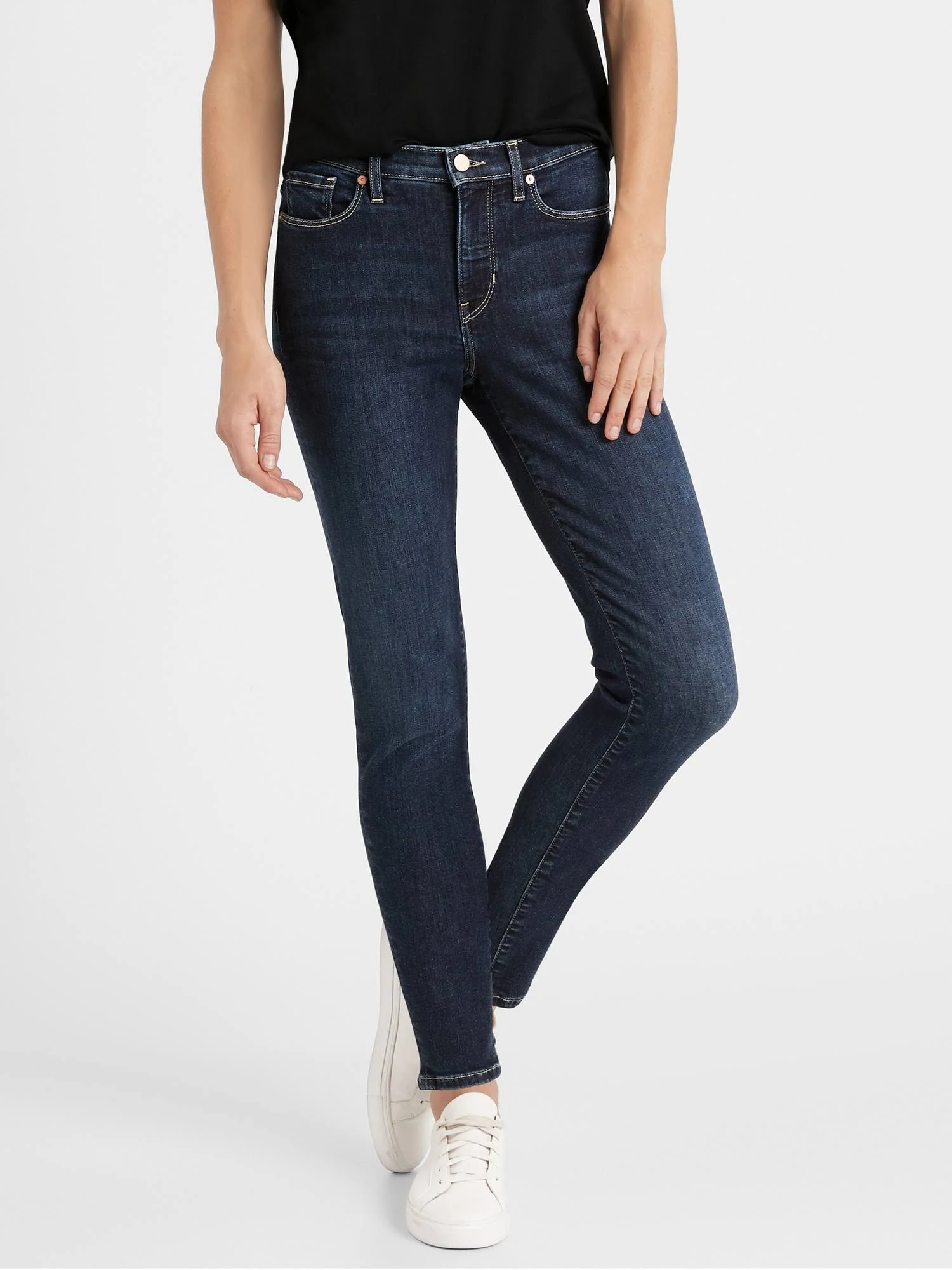 Banana Republic Women's Mid-Rise Skinny Jean Dark Indigo Size 32 Regular