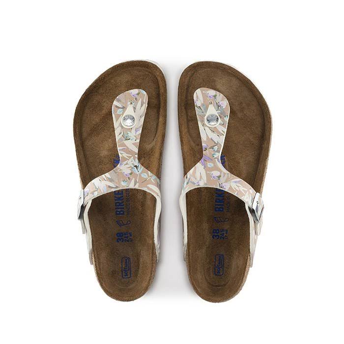 Birkenstock Gizeh Birko-Flor Floral Fades Crystal Rose Thong Sandals
